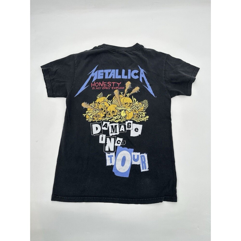 Metallica Damage Inc Tour T Shirt Pushead Design Double Sided Mens Size S